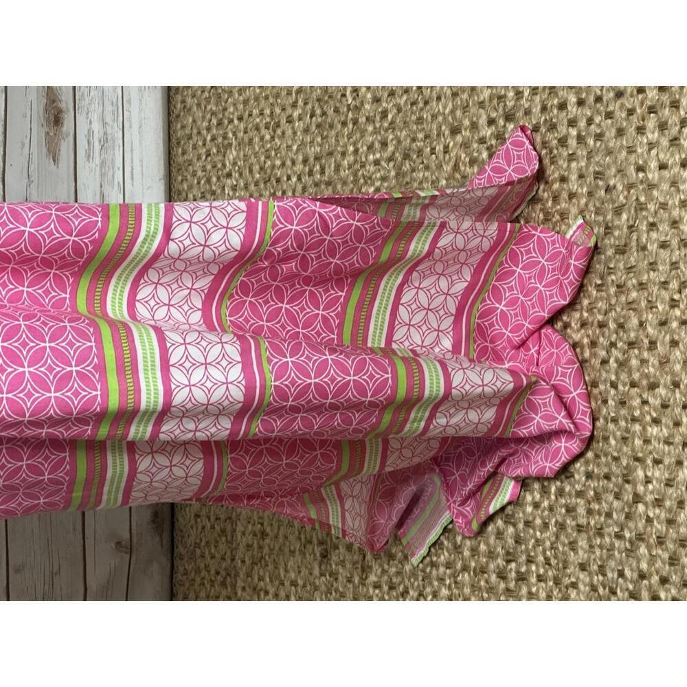 escapada tropical pink/multicolored strapless ruffled maxi dress Size Small - Picture 3 of 6